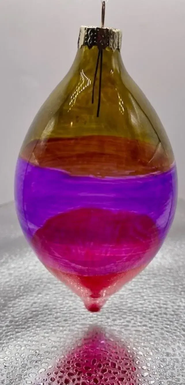 Vintage Hand Blown Glass Christmas Tree Decoration Ornament